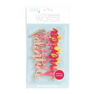 DCWVE Die Cuts with A View Word Pack Letterboard-Spring/Summer (4) LP-006-00028