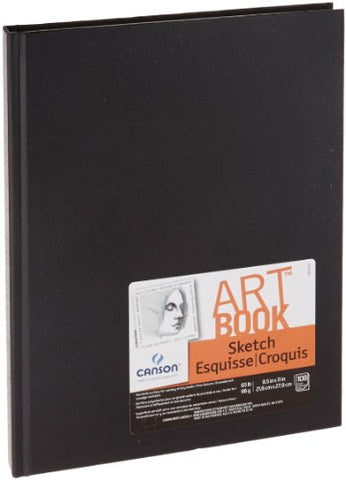 Canson Basic Sketch Book, 8-1/2" x 11", White (108 Sheets)