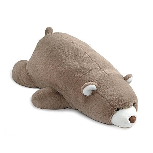 Snuffles Laying Down, Taupe, 27 in