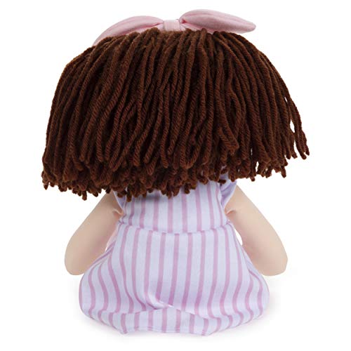 Toddler Doll, Pink Striped Dress, 8 in