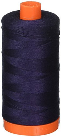 Mako Cotton Thread Solid 50wt 1422yds Very Dark Navy