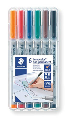 Universal pen Lumocolor non-p S 6pc