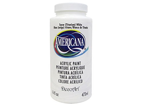 DecoArt DEC65.01 Americana Acrylics 16oz Snow White