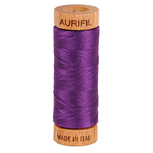 Aurifil Dark Medium Purple Cotton 80 Weight 2-ply 300Yards (2545)