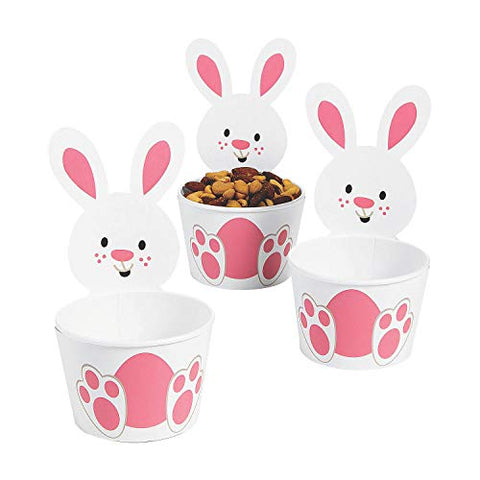 EASTER BUNNY SHAPED SNACK CUPS