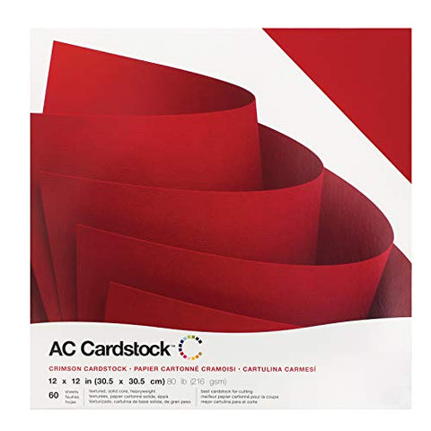Staple AC Crdstk 60pk Crimson