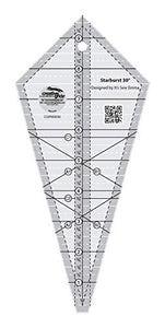 Creative Grids Starburst 30 Degree Triangle Quilt 9-1/2in Ruler