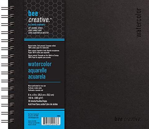 BEE CREATIVE 8"X8" WATERCOLOR