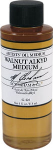 M. Graham 4-Ounce Walnut/Alkyd Medium