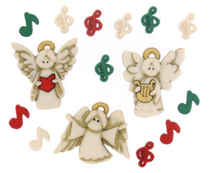 Dress It Up A Choir of Angels 13ct Button Pack