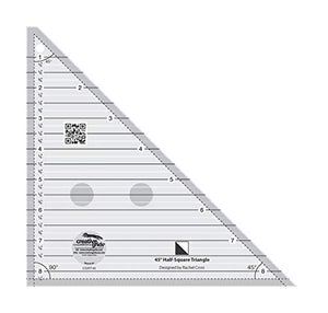 Creative Grids 45 Degree Half-Square Triangle 8-1/2in Quilt Ruler