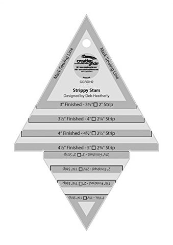 Creative Grids Strippy Stars Tool 5in x 7-1/2in Quilt Ruler