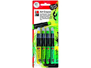 MARABU ART CRAYON GREEN JUNGLE 4PC SET