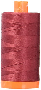 Aurifil Mako Cotton Thread Solid 50wt 1422yds Dark Carmine Red