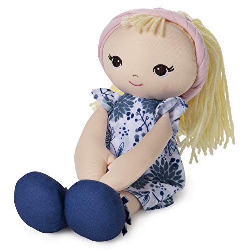 Toddler Doll, Blue Floral Dress, 8 in