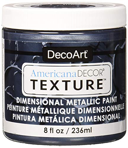 Decoart Americana Texture Metallics 8oz Pewter