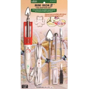 Clover Mini Iron II"The Adapter Set" for Sewing Quilting & Crafting #9101
