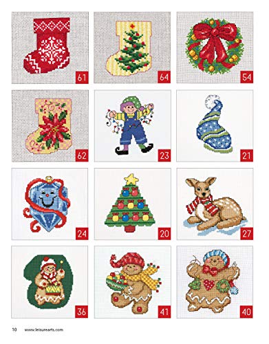 Leisure Arts Cross Stitch Holiday OrnamentsGalorBk