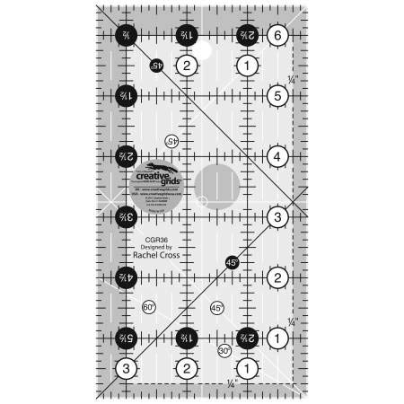 Creative Grids USA Creative Grids Quilt Ruler 3-1/2in x 6-1/2in