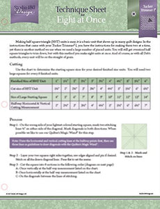 Studio Design 180 (DTEC14) Eight at Once Technique Sheet