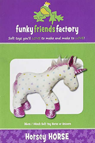 Funky Friends Factory Horse and Unicorn Sewing Pattern