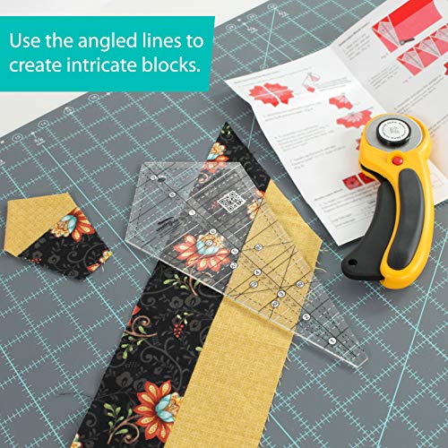 Creative Grids Starburst 30 Degree Triangle Quilt 9-1/2in Ruler