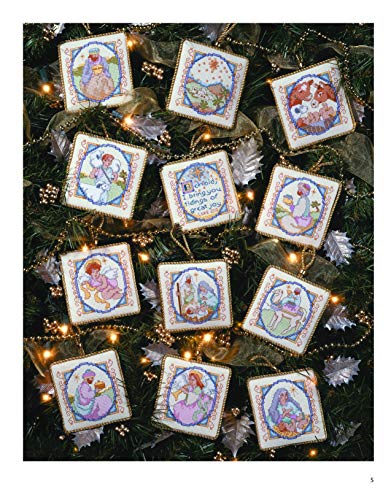 Leisure Arts Mini Cross Stitch Ornaments Bk