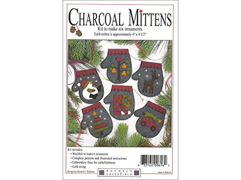 Rachel's Of Greenfield Charcoal Mittens Kit