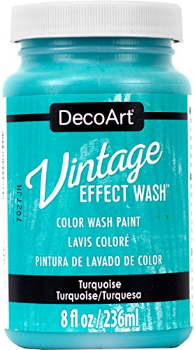 DecoArt Vintage Effect Wash 8oz Turquoise