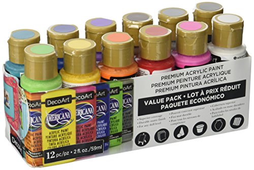 DecoArt Americana Acrylic Paint Value Pack 12pc