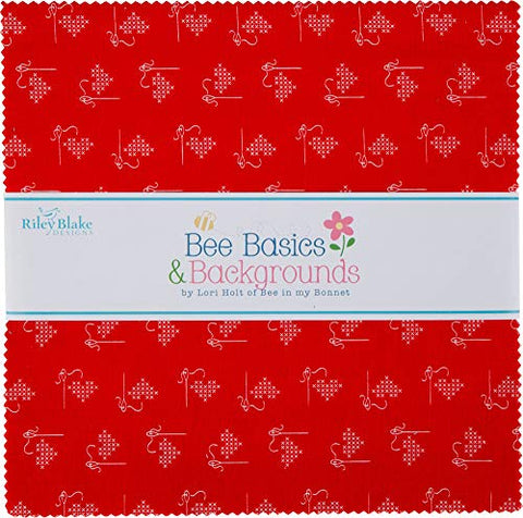 Riley Blake Designs Precut Fabric Bee Basics 10 Inch Stacker, 42 Pcs