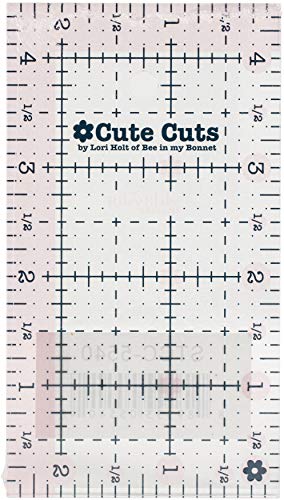 Riley Blake Designs - Cute Cut Ruler by Lori Holt - Rectangle 2.5" X 4.5"