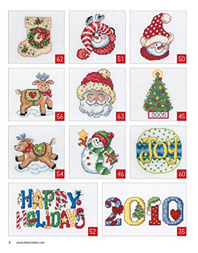 Leisure Arts Cross Stitch Holiday OrnamentsGalorBk