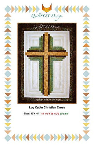 Log Cabin Christian Cross by QuiltFox