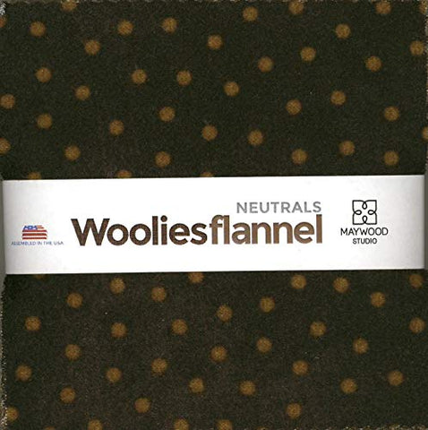 Bonnie Sullivan Woolies Flannel Neutrals Charm Pack 42 5-inch Squares Maywood Studio