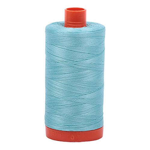 Mako Cotton Thread Solid 50wt 1422yds Light Turquoise