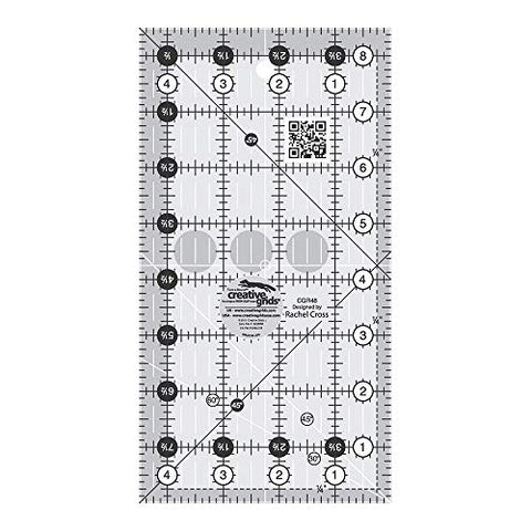 Creative Grids Quilt Ruler 4-1/2in x 8-1/2in