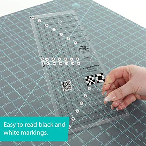 Creative Grids Straight Out of Line 6" x 10" Quilting Ruler Template CGRKA3