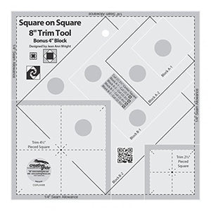Creative Grids Square on Square Trim Tool-4in or 8in Finished