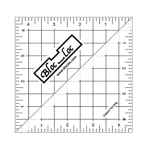 Bloc Loc~Half Square Triangle Ruler Set #6~ 2.5''and 4.5'' Acrylic Ruler 