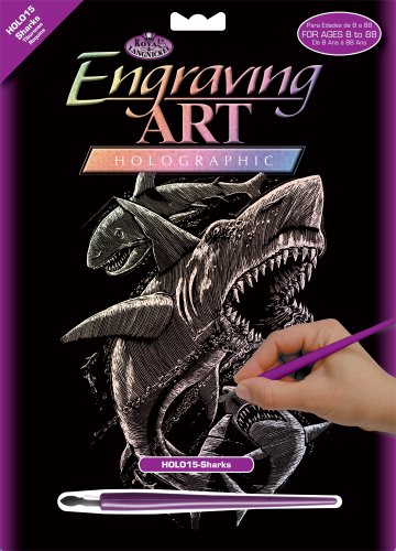 HOLOGRAPHIC ENGRAVING SHARKS