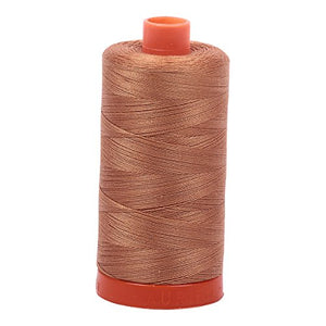 Aurifil Mako Cotton Thread Solid 50wt 1422yds Light Cinnamon