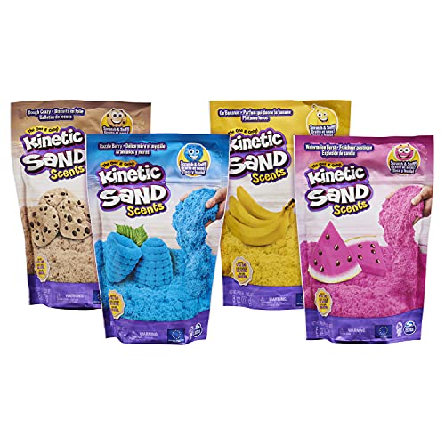 Kinetic Sand Scents, 8oz Blue Razzle Berry Scented Kinetic Sand