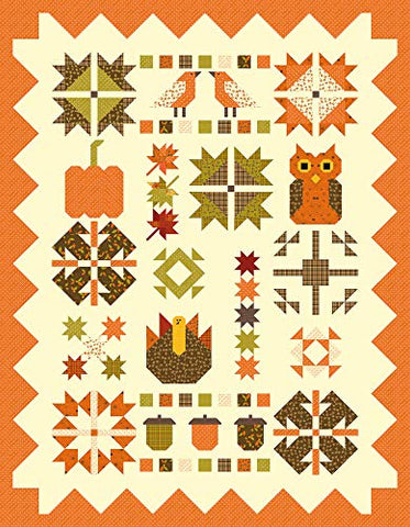 Sandy Gervais Give Thanks Fabulous Fall Quilt Kit Riley Blake Designs KTB-16560