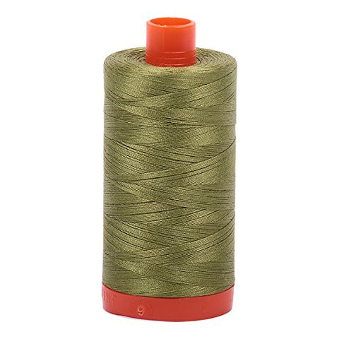 Aurifil Mako Cotton Thread Solid 50wt 1422yds Olive Green