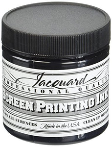 Jacquard JAC-JSI1117 Screen Printing Ink, 4 oz, Black