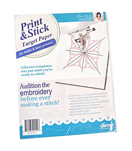 Print & Stick Target Paper, 25 sheets