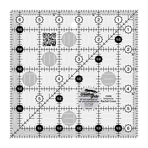 Creative Grids USA Creative Grids Quilt Ruler 6-1/2in Square