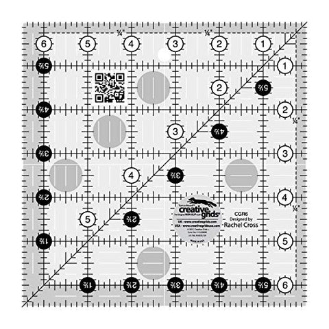 Creative Grids USA Creative Grids Quilt Ruler 6-1/2in Square