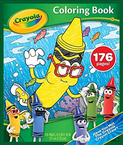 176-Page Coloring Book, Crayon Crew